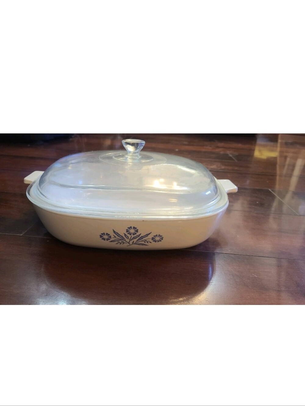 Vintage Corning Ware Blue Cornflower P-10-B Casserole Dish 10" Glass Lid 1960s